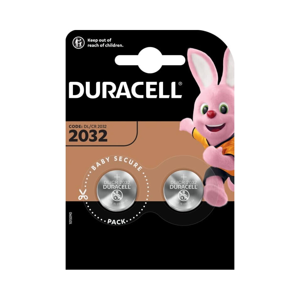 Patareid CR2032 3V Duracell 2tk/pakis