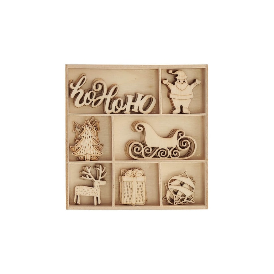 Puidust ornamendid  35tk/pk Jõuluvana