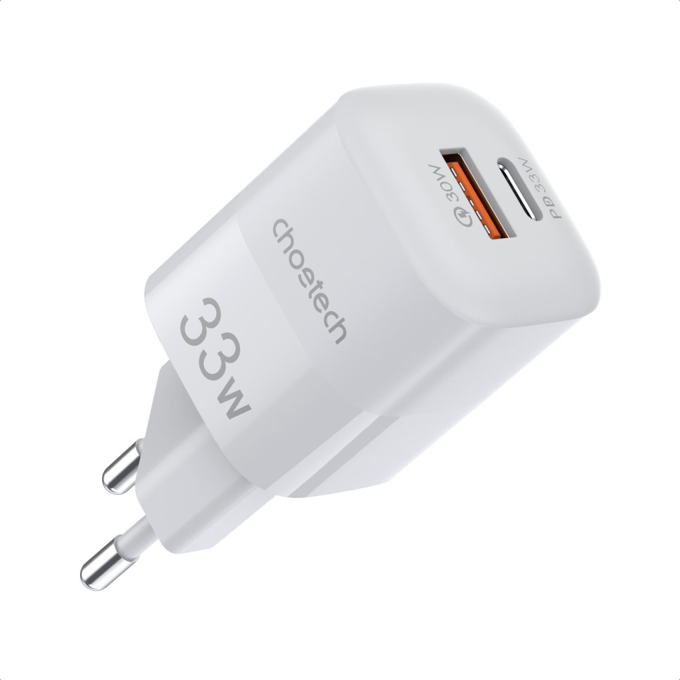 Toalaadija Choetech USB/USB-C 3A QC 33W