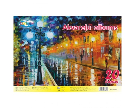 Akvarellpaber A4 160g 20lk
