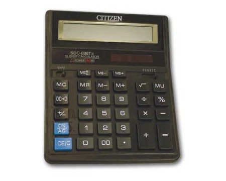 Kalkulaator Citizen SDC-888XBK- must