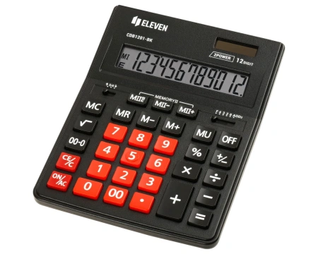  Kalkulaator Eleven CDB1201-BK punane