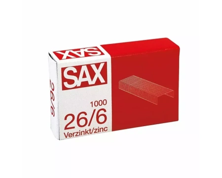 Klambrid 26/6 SAX 1000tk/pk