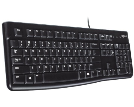 Logitech K120 klaviatuur USB Nordic, must 