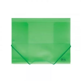 Kummiga mapp A4 3,5cm plastik roheline