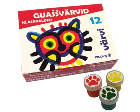 Bradley guaššid 20ml, 12värvi