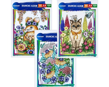 Centrum A4/120g joonistusplokk 30lk