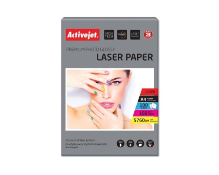 Fotopaber Activejet laserprinterile A4 160g 100L