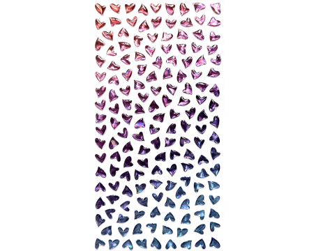 Kleeppildid roosad, sinised südamed  158tk