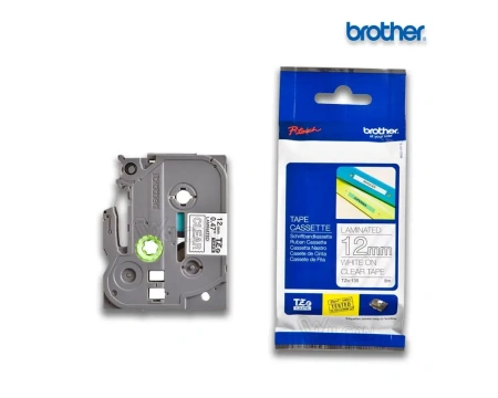 Lint Brother TZE-135 valge läbipaistval 12mm