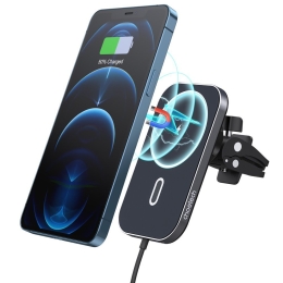Nutitelefoni autohoidik wireless laadimisega Iphone MagSafe