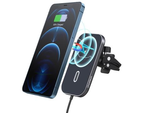 Nutitelefoni autohoidik wireless laadimisega Iphone MagSafe