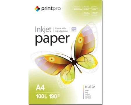 PrintPro fotopaber A4 190g matt 100lk 