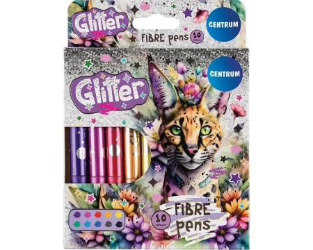 Viltpliiatsid Jumbo Glitter 10värvi