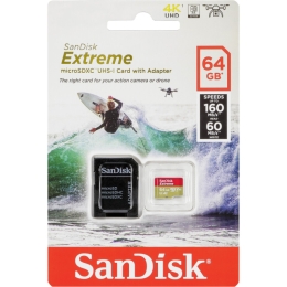Mälukaart 64GB Sandisk Extreme U3 4K