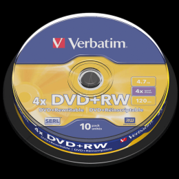 DVD+RW 10-pack Verbatim