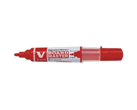 Valgetahvli marker Pilot V-BOARD MASTER, punane