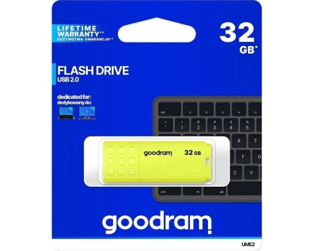 Mälupulk 32GB Goodram UME2, kollane