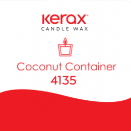 Kookosvaha küünalde valmistamiseks KERAX Coconut Container 0,5kg