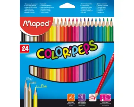 Värvipliiatsid ColorPeps, 24tk 