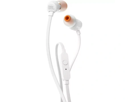 Kõrvaklapid JBL T110 in-ear, valge