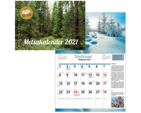 Seinakalender Metsakalender 290x430mm