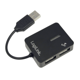 USB HUB 4 porti Logilink Smile Black