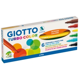 Viltpliiatsid Giotto Turbo Color 6värvi