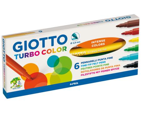 Viltpliiatsid Giotto Turbo Color 6värvi