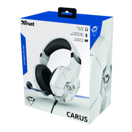 Kõrvaklapid+mik. Trust GXT323 Carus, PS5, White