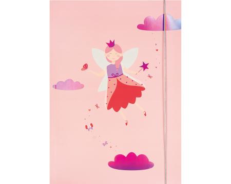 Kummiga mapp A3 kartongist LITTLE FAIRY