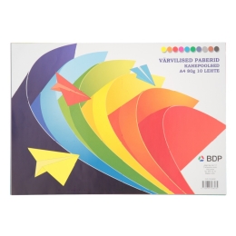 Värviline paber A4/80g 10värvi kotis