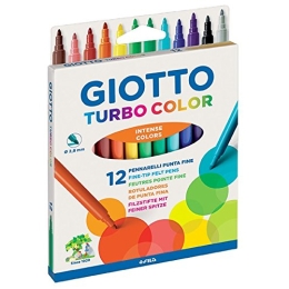 Viltpliiatsid Giotto Turbo Color 12 erksat värvi 