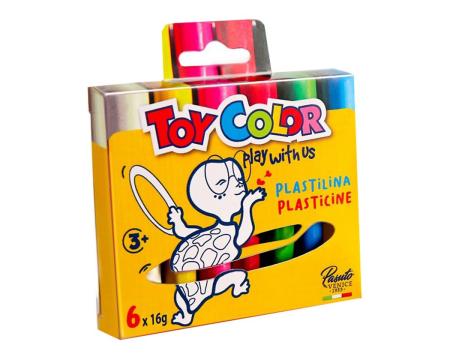 Plastiliin TOYCOLOR 16g x 6värvi