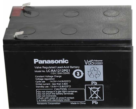 Aku 12V 12Ah Panasonic LC-RA1212PG