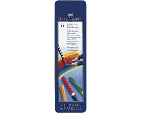 Akvarellpliiatsid FaberCastell 6 värvi