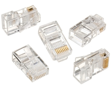CAT6 pistik modular RJ45 10tk pakis