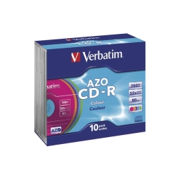 CD-R Verbatim AZO Color Slim