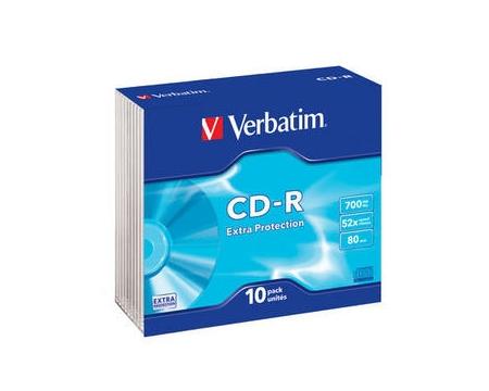 CD-R Verbatim slim extra protect 10tk