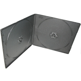 DVD karp 2-le compact CD-mõõdus must