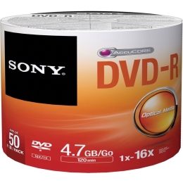 DVD-R 50 pack Sony 4,7gb 16x
