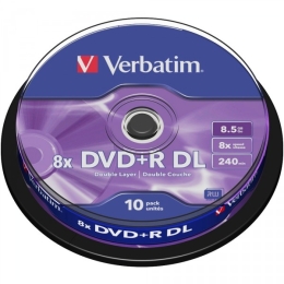 DVD+R DL 8,5GB 8x 10 Cake Verbatim