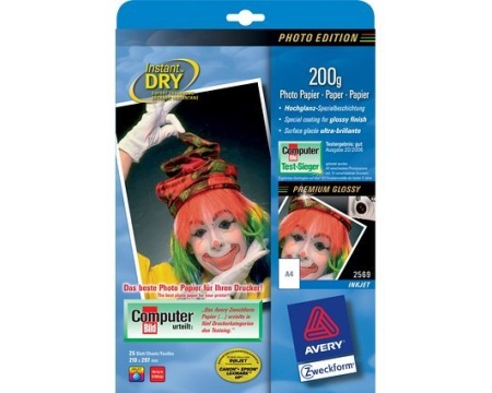 Fotopaber A4 AZW 200g 25l glossy*