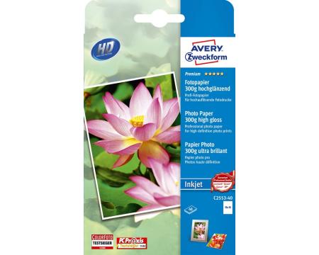 Fotopaber A6 300g 40tk Premium Avery