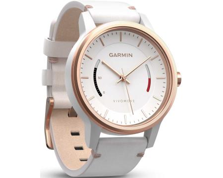 Garmin Vivomove Classic-valge nahkrihm*