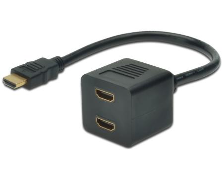 Kaabel HDMI jagaja 2xHDMI 20cm