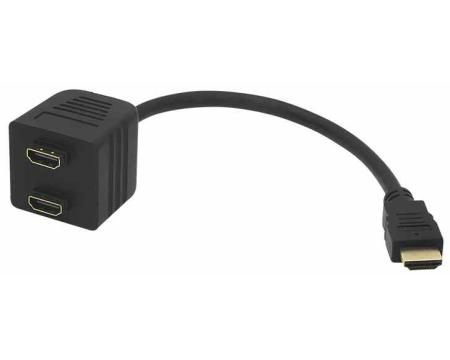 Kaabel HDMI pistik- 2xHDMI pesa