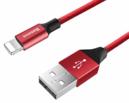 Kaabel iPhone lightning 1,8m Baseus red