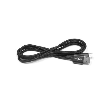 Kaabel USB-C Braided Strong Black