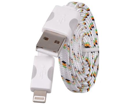 Kaabel iPhone 5,6,7,8,X Nylon LED White